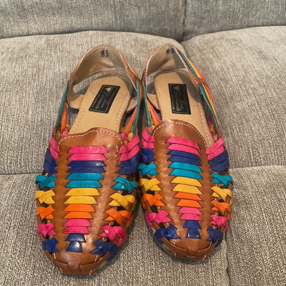 Multicolor Mexican leather sandal - Picture 2 of 6